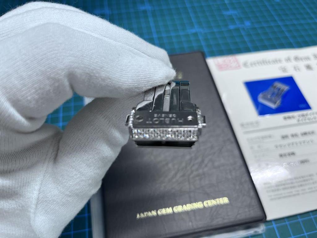 [USED] HUBLOT Hublot Aftermarket Diamond Buckle for Classic 45mm