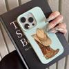 Retro Western Cowboy Boots Hat Pattern Design TPU Phone Case For IPhone 17 Pro Max 16 15 14 13 12 11 Plus Air Leather Cover
