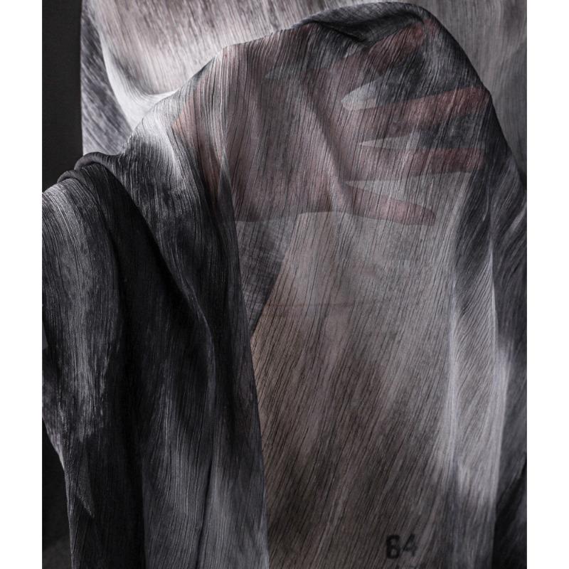 

Широкая 150см Волна Синий Белый Тай-дай Градиент Шифон Ткань Шелкография Пряжа Кардиган Платье в Китайском Стиле Дизайнер для Одежды 100x150cm