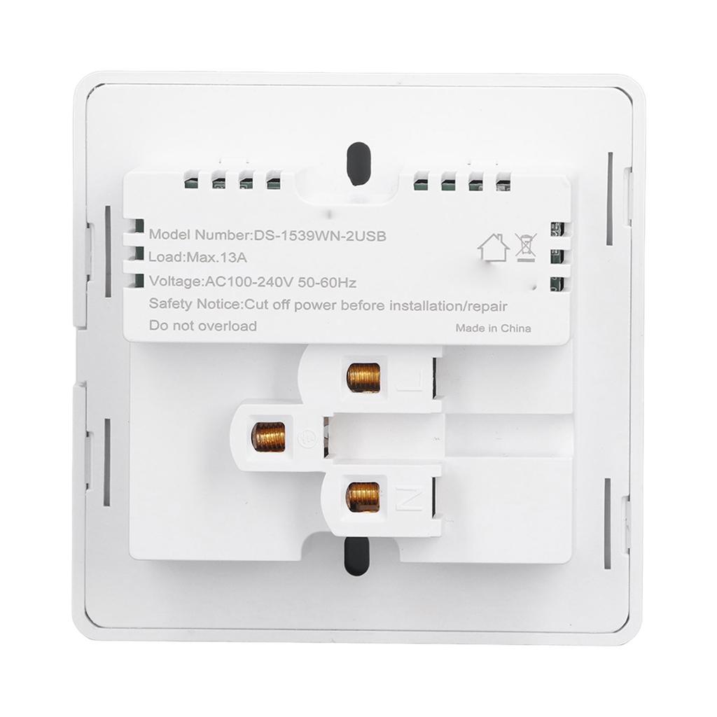 Chytrá nástěnná zásuvka USB Rychlé nabíjení Časování APP Vzdálené Hlasové ovládání Chytrá zásuvka AC100‑240V