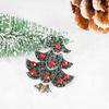 Crystal Christmas Tree Brooch Full Diamond Breastpin Christmas Gift Decoration for Women