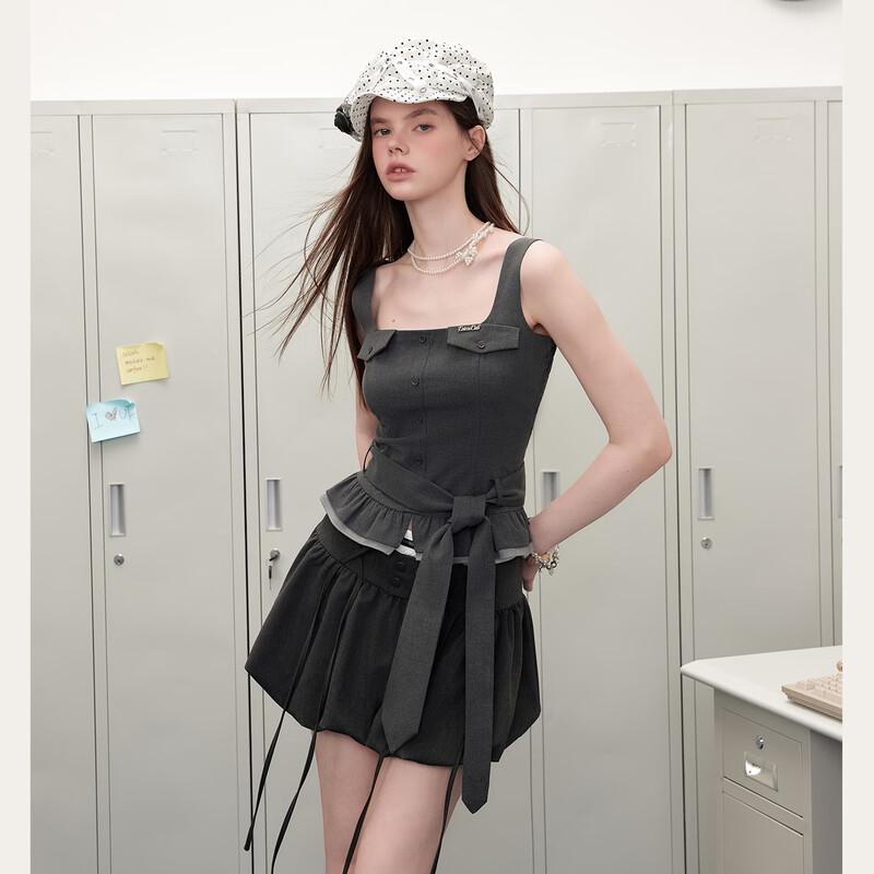 Women's Ruffle Trim Tie-Strap Camisole