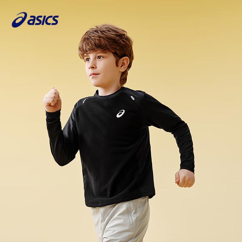 ASICS Kids' Fleece Long-Sleeve Thermal T-Shirt