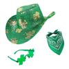 Shamrock Decoration Hat Suit Stage Performances Hat Sequins Celebrations Hat for Festives Parties