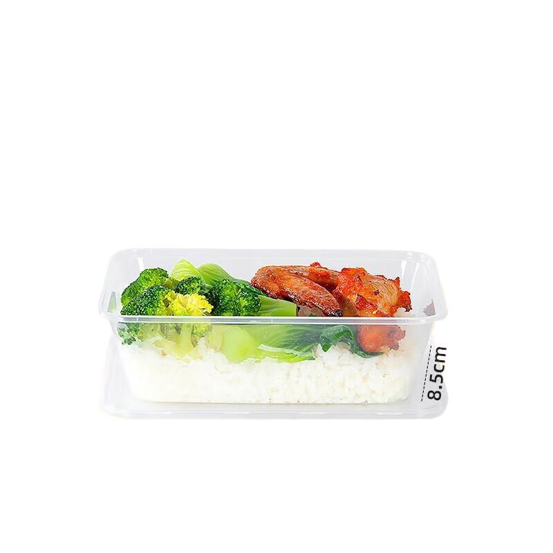 

Rectangular Transparent Disposable Plastic Food Container with Lid