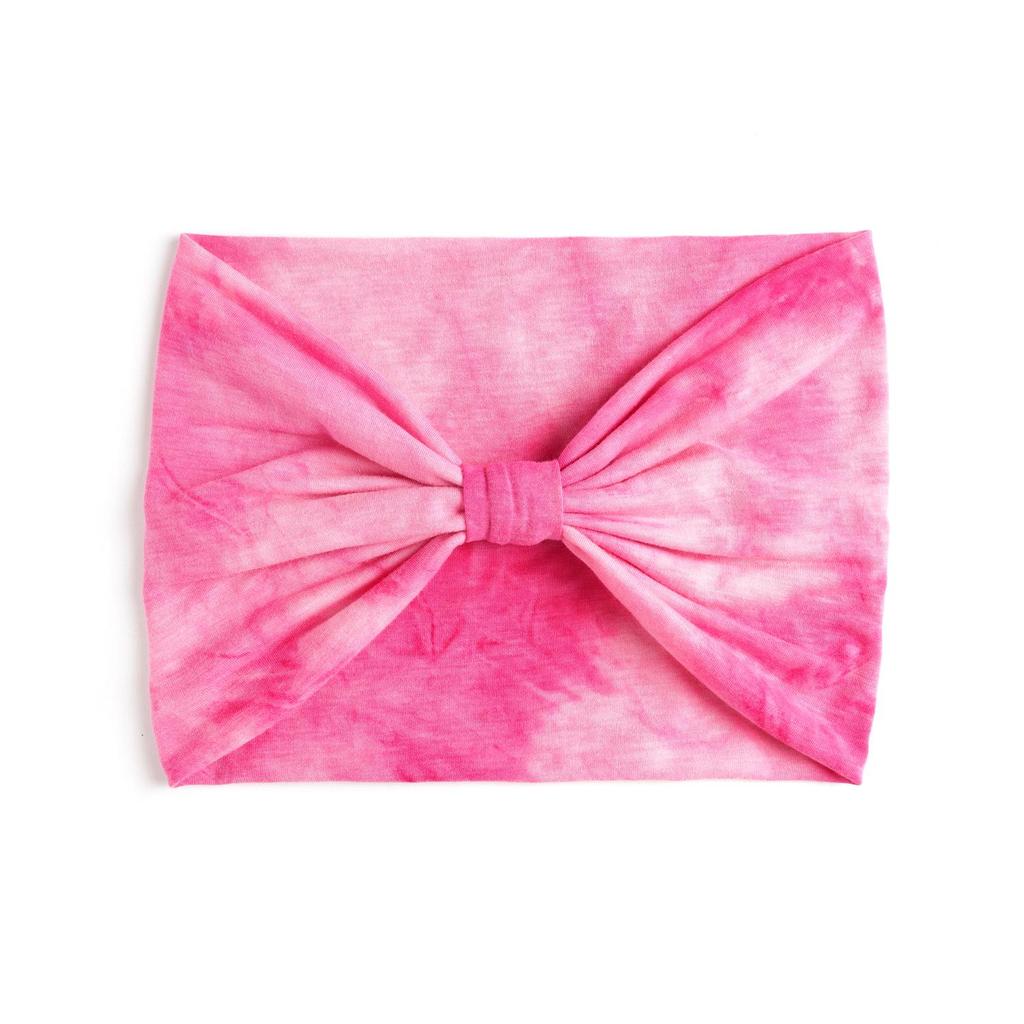 Fascia per capelli tie-dye sportiva e da yoga da donna extra larga da 18 cm