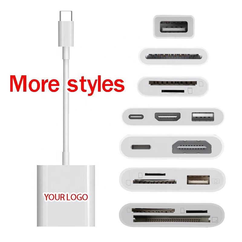 Top Seller SD Memory Card Reader 3 in 1 Card Reader PD Charging Writer for Apple IOS 8pin Smart Card Reader