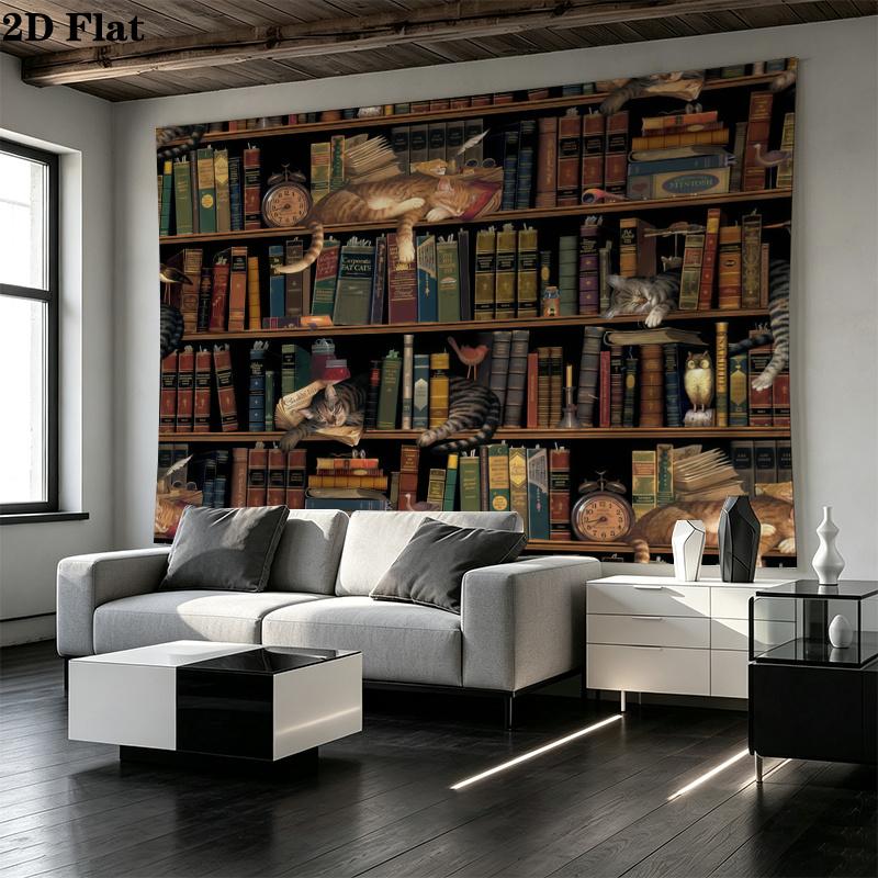 Fantasy Bookself Wall Tapestry Aesthetic Wall Hanging Printed Fabric Blanket Decorative Tapestries for Bedroom Living Room Home Decor
