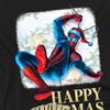 Spider-Man Unisex Adult Happy Thwipmas Christmas Window Long-Sleeved T-Shirt