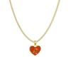 Zodiac Heart Contemporary Necklace With Layered Chain Perfect For Women Fashionable