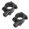 2 Pcs Motorcycle Handlebar Mirror Mount Rearview Mirror 22mm Thread Holder Clamp Adaptor for Motorcycles ATV Scooter