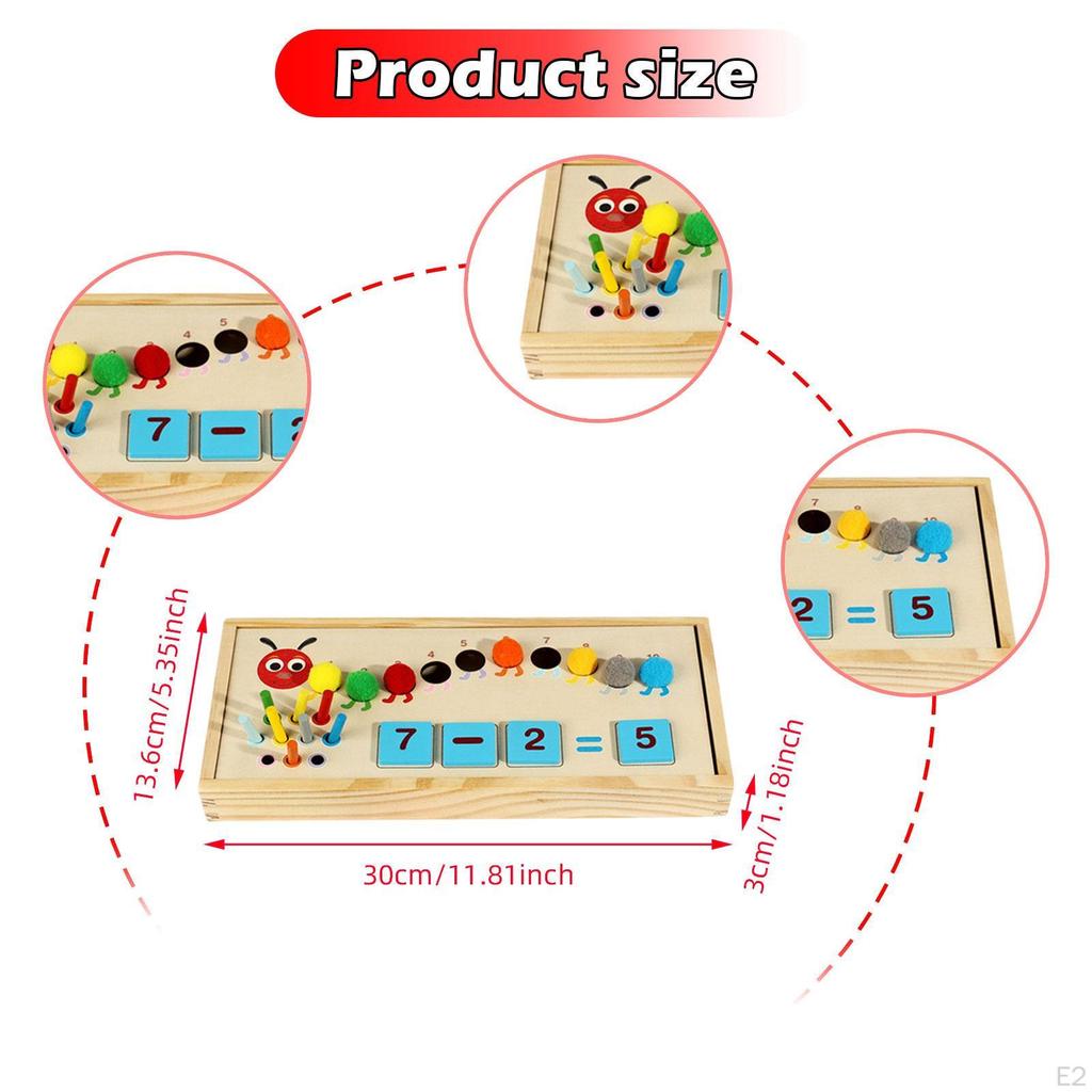 Math Manipulatives Learning Activities 3 4 5 Year Old Educational Games Matching Number Counting Toy