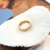 New 18K Gold Inlaid With Zircon Ring Wind Personalized Ring Jewelry Women'S Niche High-End Does Not Fade