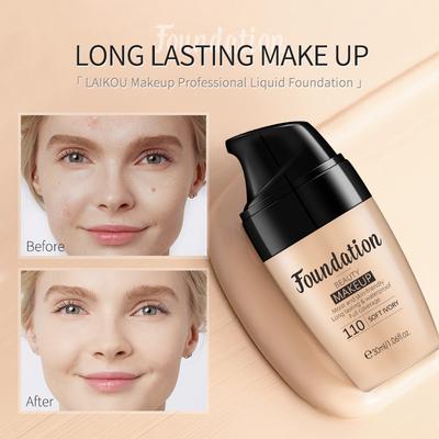 LAIKOU 30ml Makeup Base Liquid Color Base 3-Color Sunscreen Whitening Base BB Face Cream Face Base