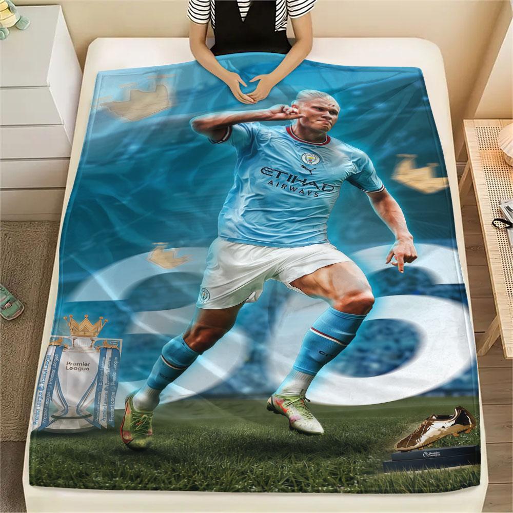 Erling Haaland Koning Deken, Hoge Kwaliteit Comfortabel voor Alle Seizoenen, Woondecoratie, Warmte en Comfort