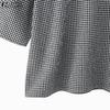 ZANZEA Women Casual Round Neck Plaid Print Loose Half Sleeve Blouse
