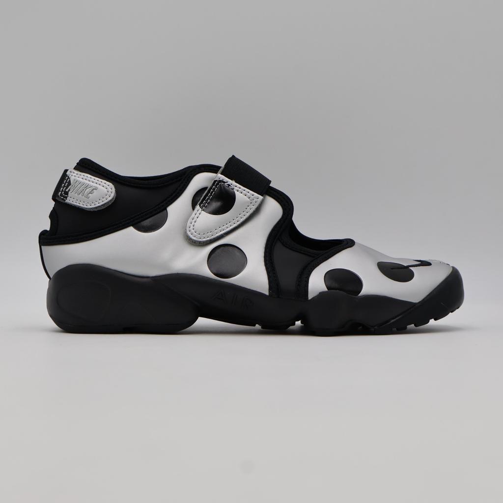 IR1226-001 Nike Air Rift "Polka Dot/Black/Metallic Silver" (Women's)
