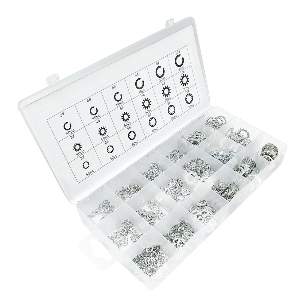 720PCS Star Lock Washer Assort Kit  Internal & External Teeth Lock Washer