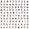 100 Cute Cartoon Girl Doodle Stickers Car Skateboard Suitcase Decoration Stickers Waterproof Stationery Stickers