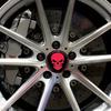 4pcs Skeleton Skull Car Wheel Center Hub Cap Car Wheel Hub 3D Emblem Stickers Cover 56mm