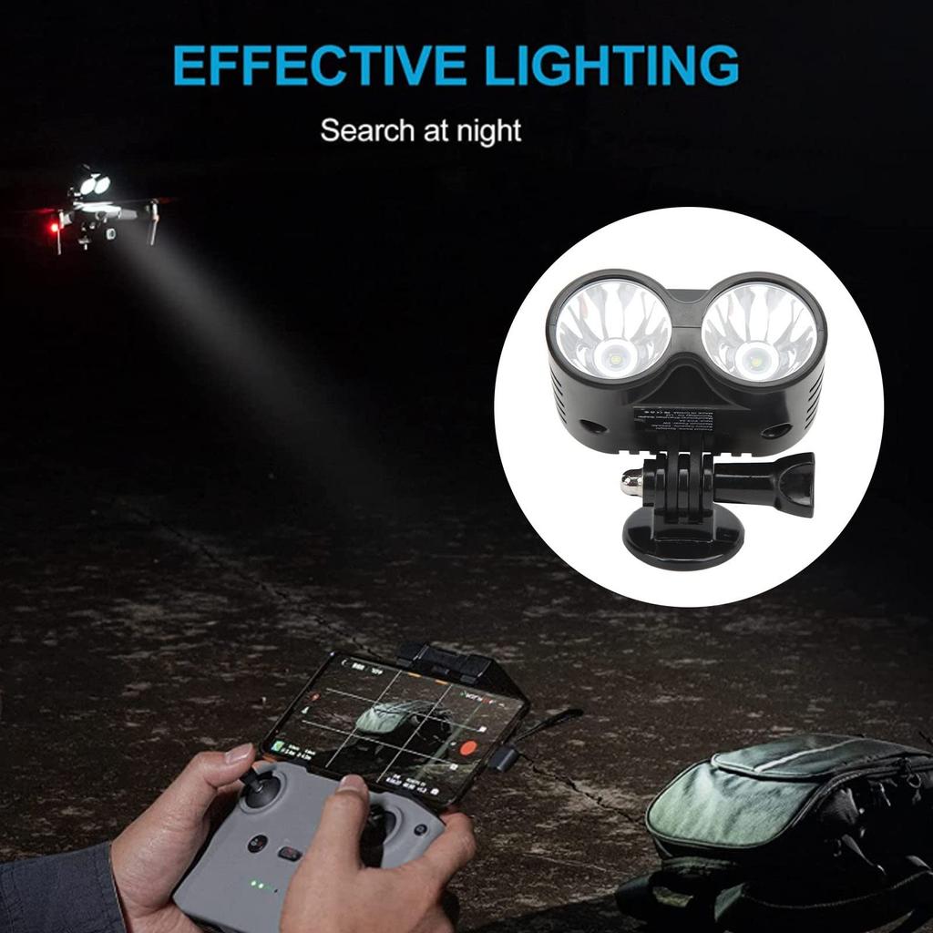 Drone Owl Searchlight, 4-Mode Drone Night Light LED Searchlight for FPV Air 2S, Air 2, and 2 Accessories