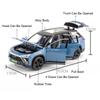 1:32 Scale BYD Leopard 8 ES8 Miniature Model Toys Car Diecast Alloy Doors Opened Music Light Vehicle Collecting Enthusiasts