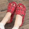 Cloth bottom slippers couple fresh and versatile home indoor silent silent does not hurt the wooden floor men's and women's four seasons