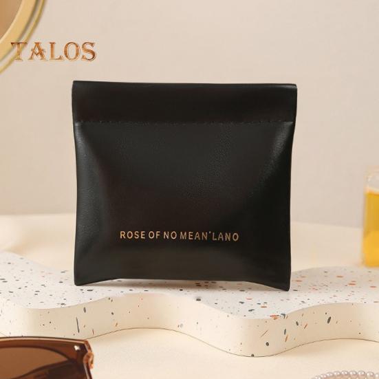 4Pcs Small Makeup Bags Solid Color Wear Resistant Easy To Clean Lipstick Pouch Mini Pocket Coins Headphones Cables Organizer