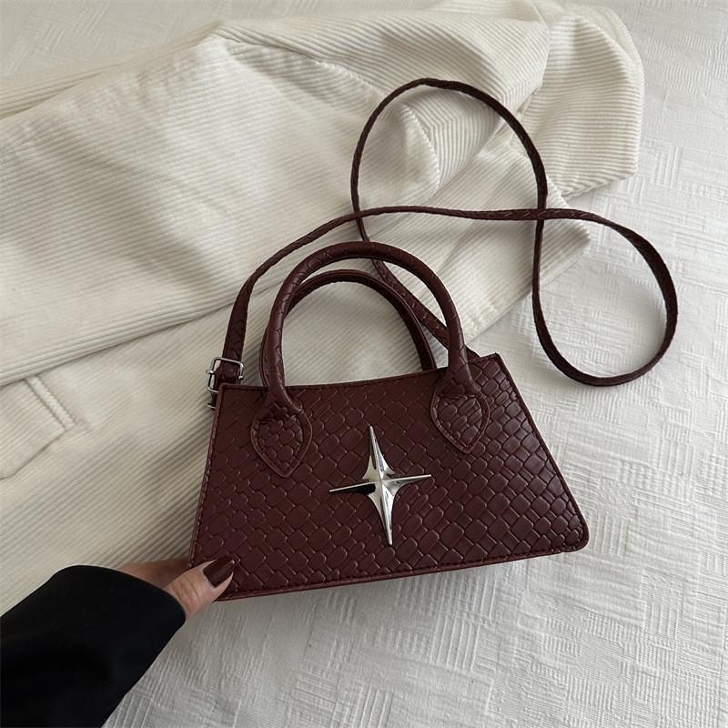 Pu Women Crossbody Bag With Star Decoration And Soft Structure For Travel City