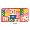 Tapete de Mouse Pad de Couro PU com Grade de Flores Tapete de Mesa de Escritório Pad de Mouse Tapete de Carpete Tipo Velocidade para Computador Tapete para Teclado de Laptop de Jogador Desenho Animado