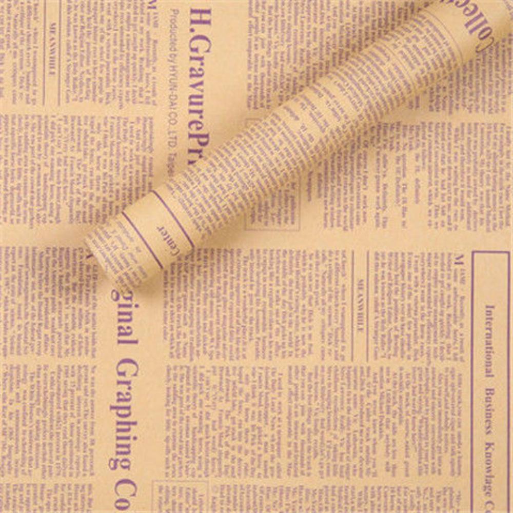 10 sheets per pack, vintage English newspaper kraft paper, brown kraft outer wrapping paper for gift packaging for gift wrapping