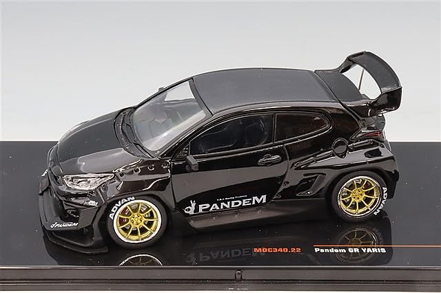 Kokusai Boeki ixo Pandem GR Yaris Black Finished Model MOC340 1/43