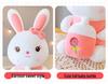 Adorable White Bunny Plush Pillow - Cute Rabbit Doll for Kids' Birthday Gift