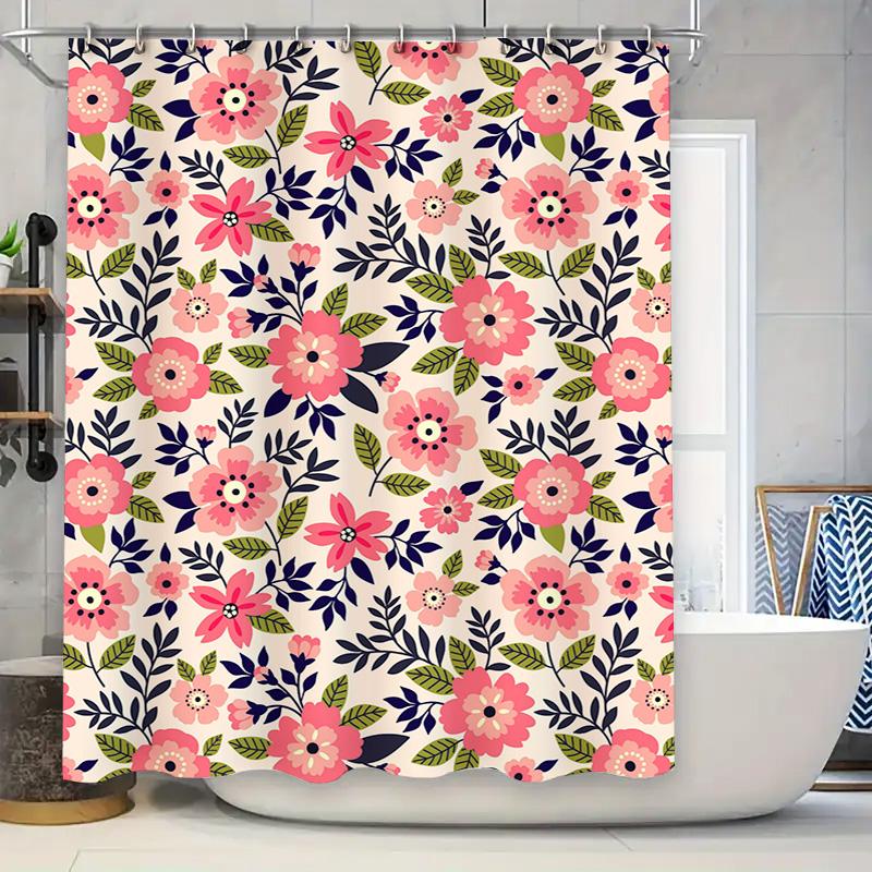 Abstract Watercolor Art Shower Curtain Bright Multicolor Design for Bathroom Decorations 90x180cm