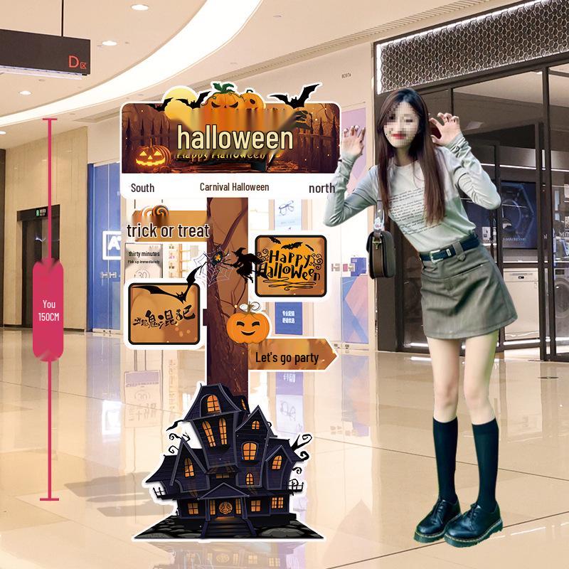 Halloween Balloon Decor Sign for Mall or Jewelry Store Entryway