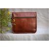 13" Leather Messenger Bag Laptop Case Office Briefcase Gift for Men Computer Distressed Shoulder Bag
