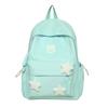 Mochila de Alto Valor para Estudiantes Universitarios Versátil Color Sólido Simple Estudiantes de Secundaria Versión Coreana Ins Mochila de Chica del Bosque