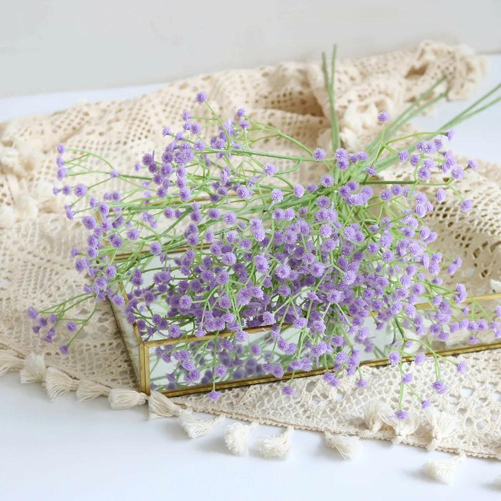 1 Bunch Of Artificial Babysbreath White/dark Purple/light Purple/pink/rose Red/blue Fake Flowers Home Decor Party Decor Wedding