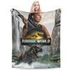 Jurassic World Rebirth Movie Blanket Flannel Summer  Portable Super Warm Throw Blanket for Home Bedroom Plush Thin Quilt