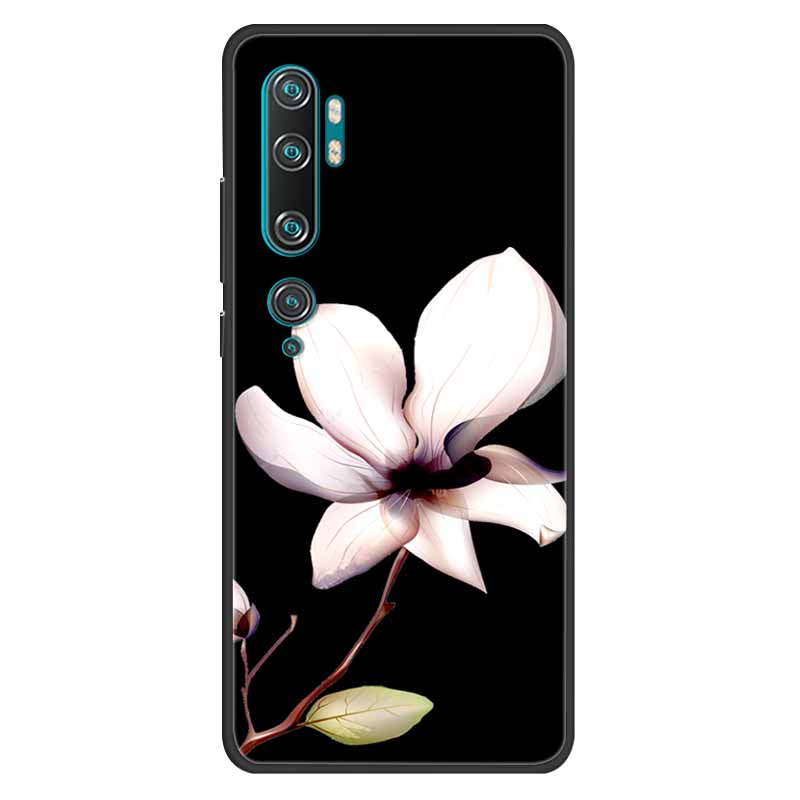 For Xiaomi Mi Note 10 Case Silicone Soft Owl Lion TPU Fashion Back Cover For Xiaomi Mi Note10 Cases Protective Printed Covers