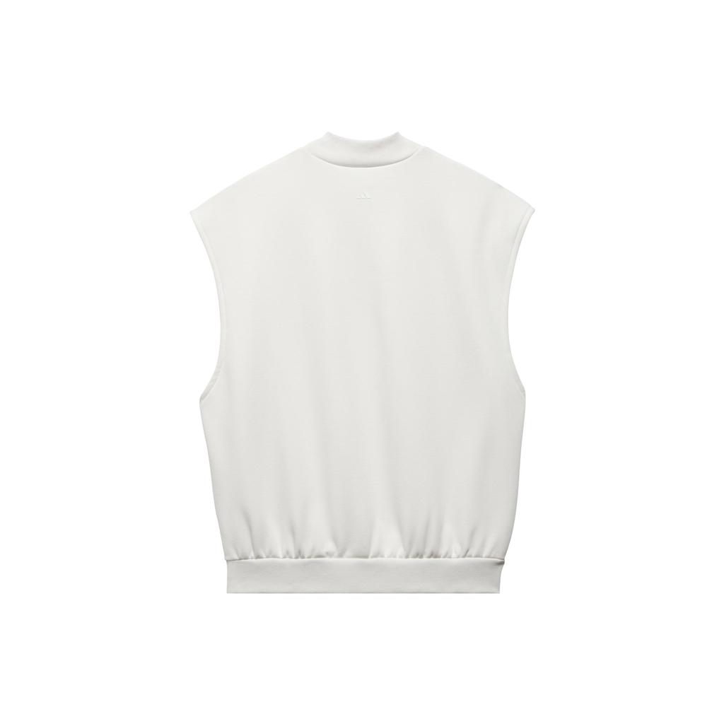 Adidas Originals Trefoil Basketball Sweater Vest 1 with Logo and Ribbed Hem Men Sweater Vest Cloud-White IA3417