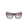 Lunettes De Soleil Guess GU00113 55/17/140 05B Shiny Black ACETATE SUNGLASSES WOMAN Guess GU00113 Shiny Black Sun Glasses 55 17 140