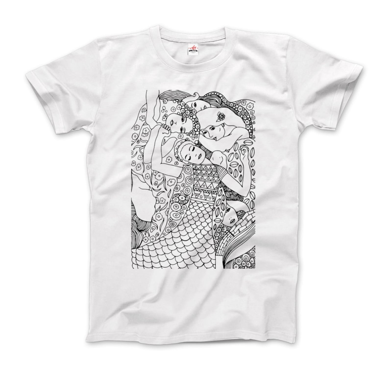 Gustav Klimt The Virgin (Maiden) 1913 Sketch T-Shirt XL