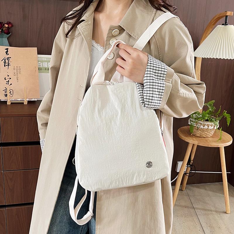 Schoolbag1011 Summer New Large-capacity Commuter Small Backpack Shoulder Handbag Women's Lightweight Cloth Backpack