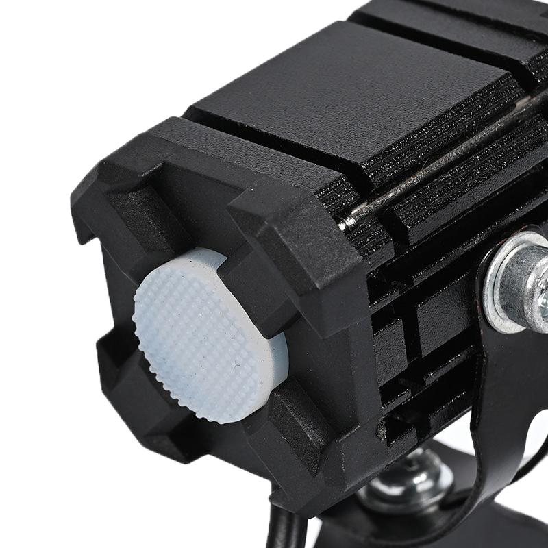 Motorcycle Led Auxiliary Headlight Spotlight Dual Color White Yellow Hi/Lo Beam Bright Driving Fog Light Waterproof Universal