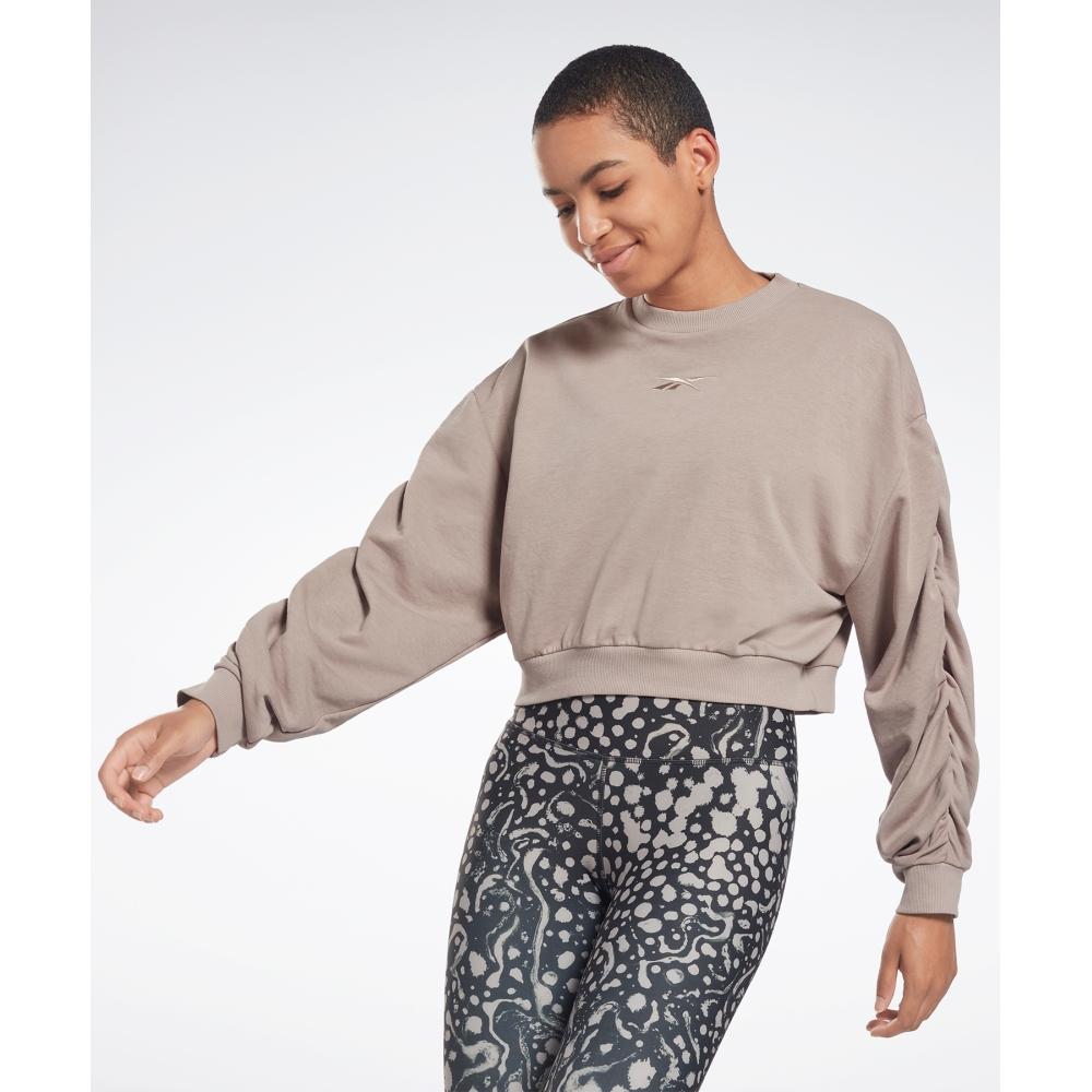 

Укороченный свитшот REEBOK S Knit Fashion, серый H51846