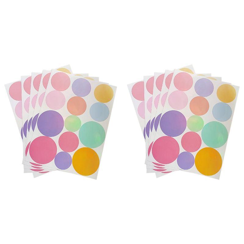 

AEE4-130Pcs Polka Dot Stickers Wall Stickers Bedroom Decor Aesthetic Sticker Children Room Kindergarten Decorate Gift різнокольоровий
