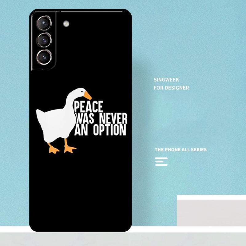 Funny Cartoon Duck Case For Samsung Galaxy S24 Ultra S20 S21 S22 S23 S25 Ultra S9 S10 Plus S25 FE Phone Cover