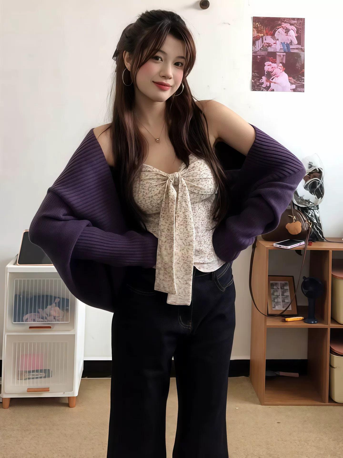 2026 Spring Floral Korean Youthful Girly Camisole - Pure Desire Style Bandeau Top Small