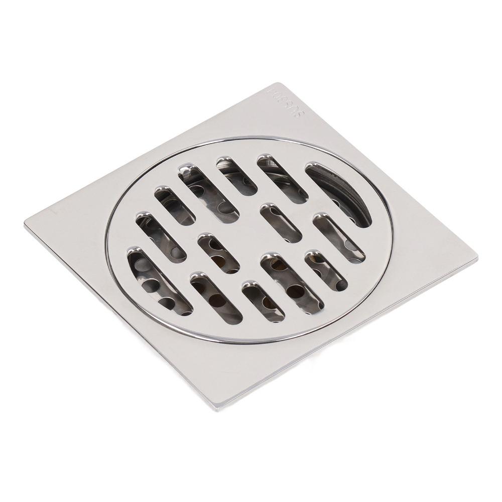 Copper Core Square Floor Drain 4 Inch Odor Proof Drain Floor Drain  Shallow Water Drainage